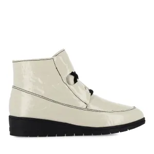 VOLUME - ECRU CRUSH PATENT LEATHER