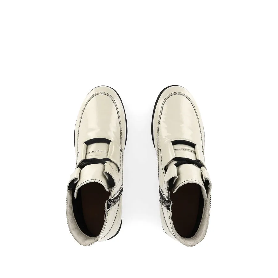 VOLUME - ECRU CRUSH PATENT LEATHER