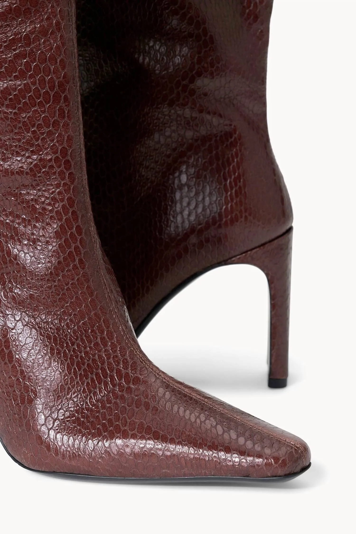 Wally High Heel Boot In Mahogany