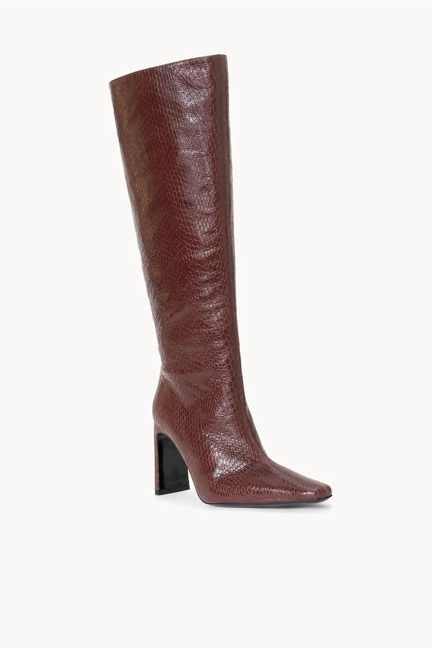 Wally High Heel Boot In Mahogany