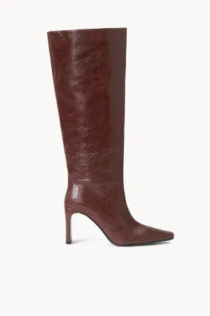 Wally High Heel Boot In Mahogany