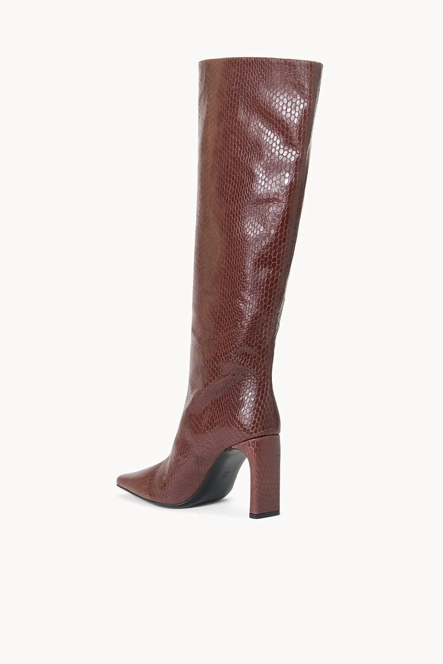 Wally High Heel Boot In Mahogany
