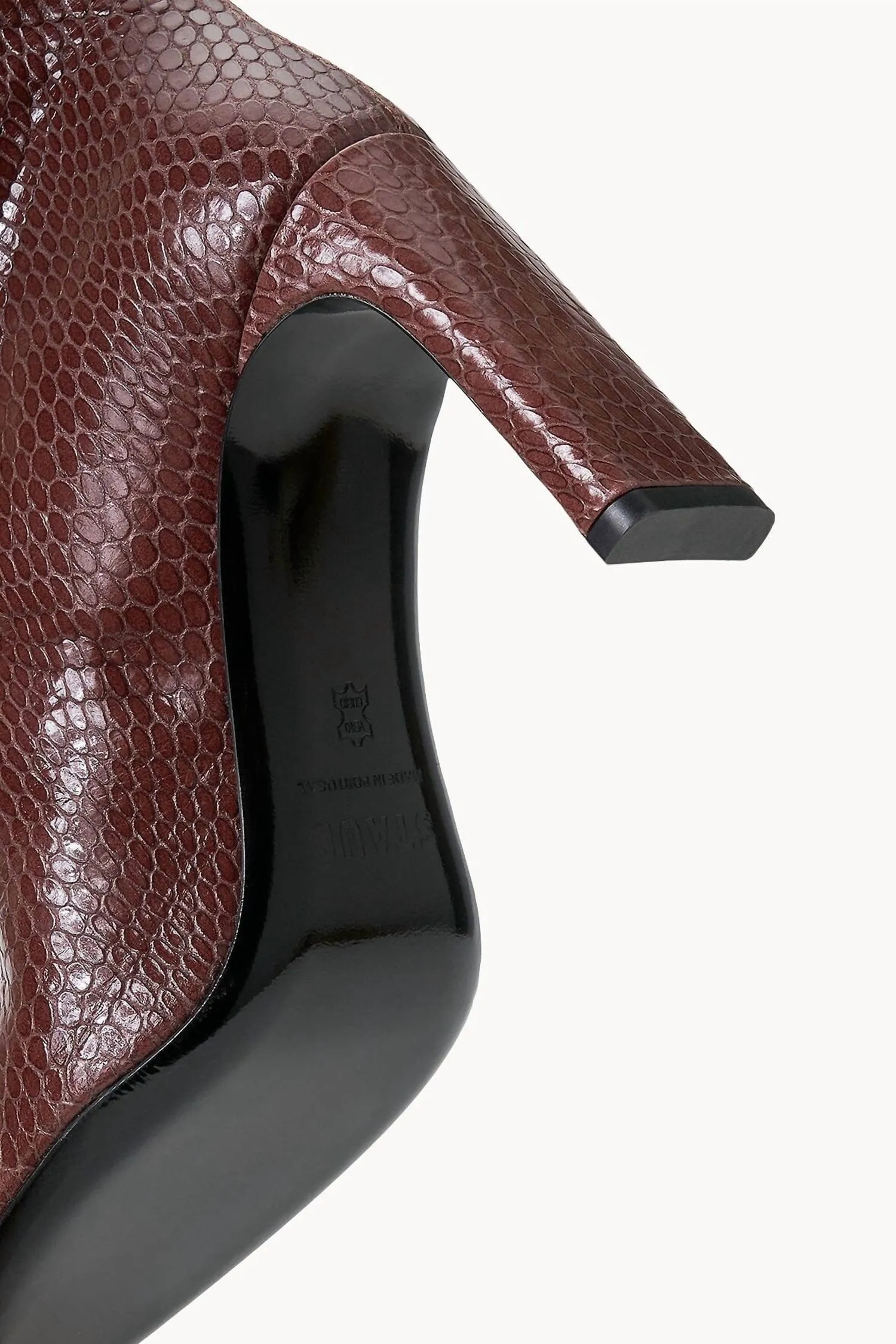 Wally High Heel Boot In Mahogany