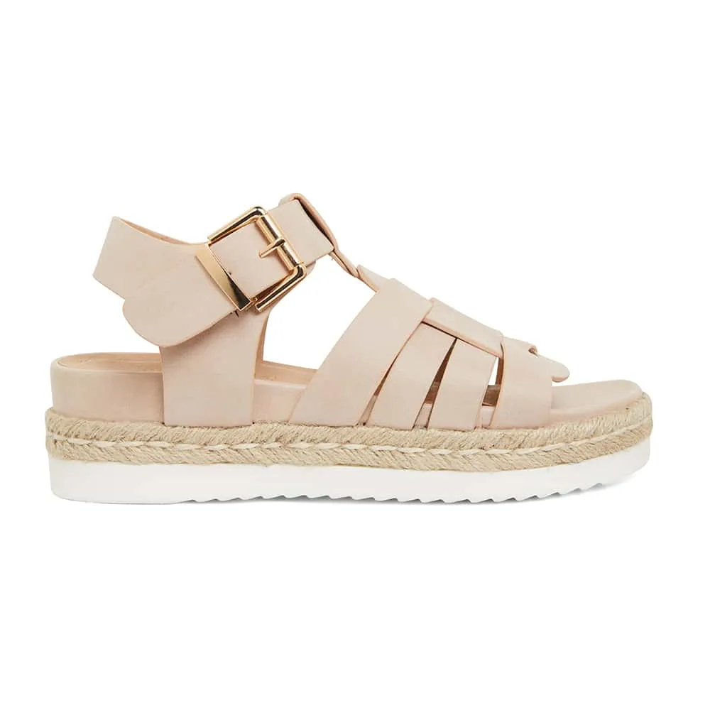 Web Sandal in Blush Smooth