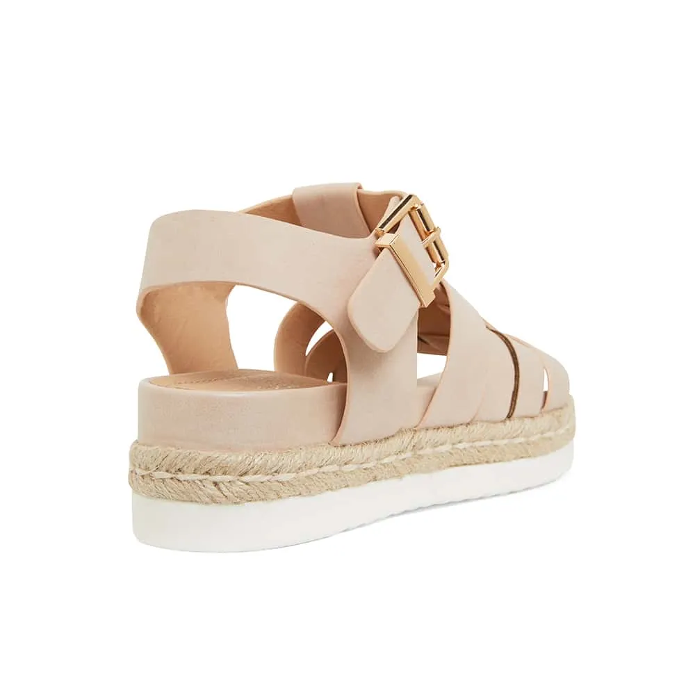 Web Sandal in Blush Smooth