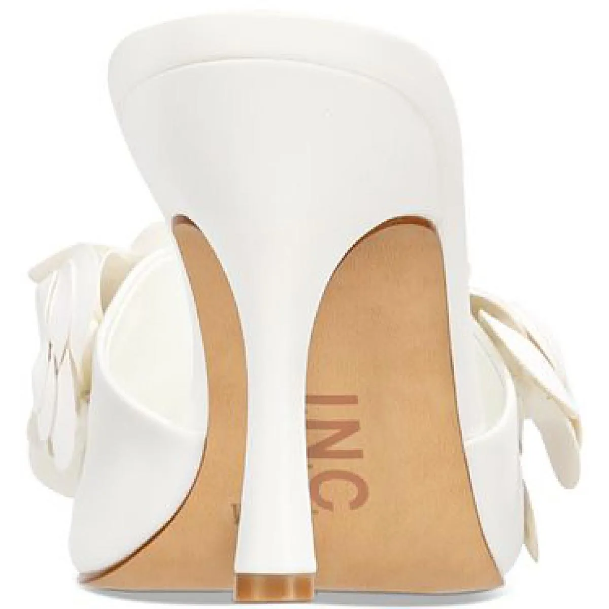 Weslyn Womens Faux Leather Slip-On Slide Sandals