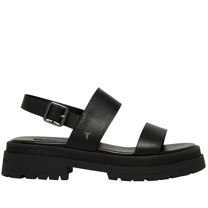 WINDSOR SMITH LOYALTY BLACK SANDALS