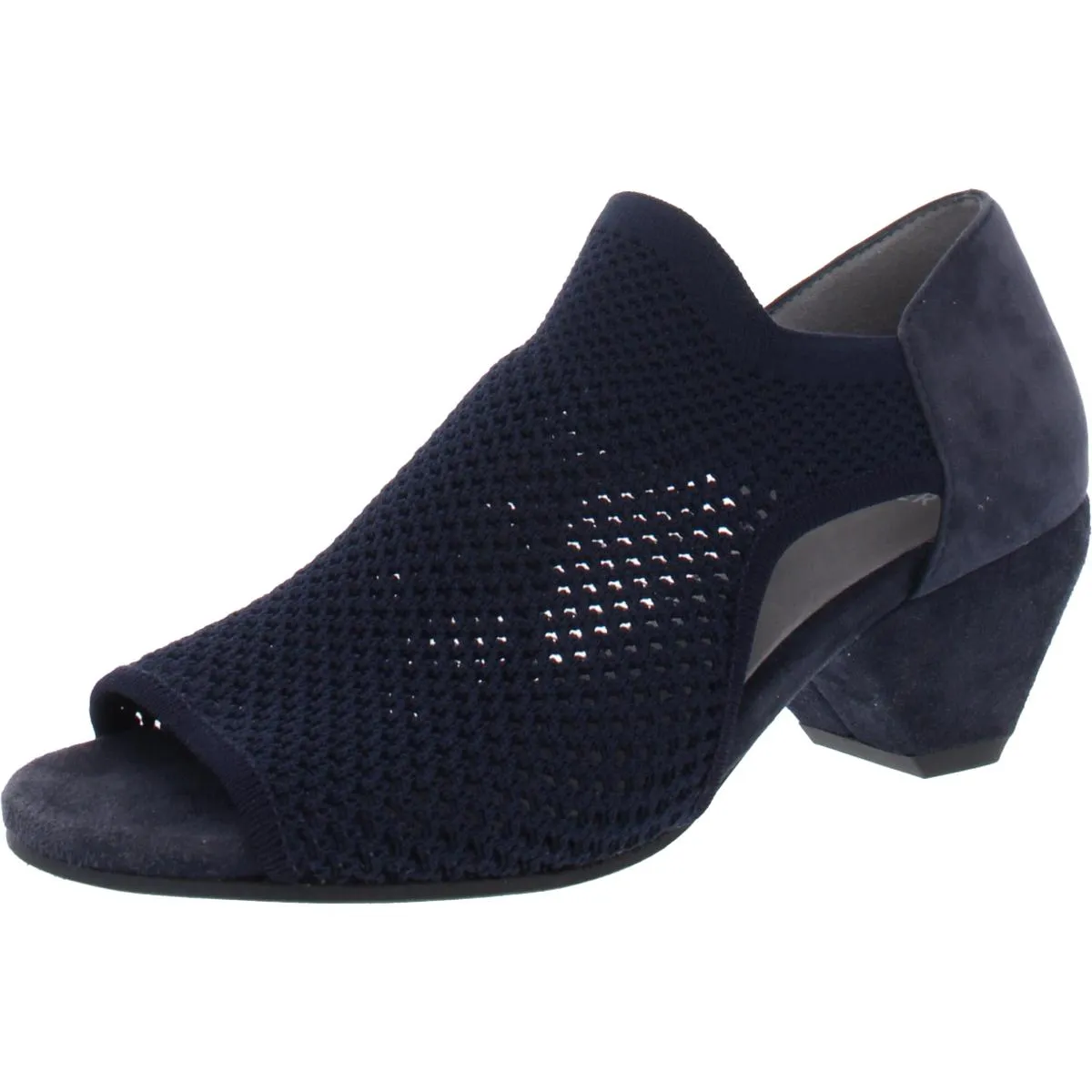 Wink Womens Suede Peep-Toe Shooties