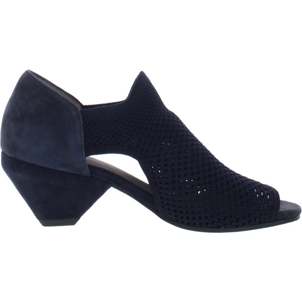 Wink Womens Suede Peep-Toe Shooties