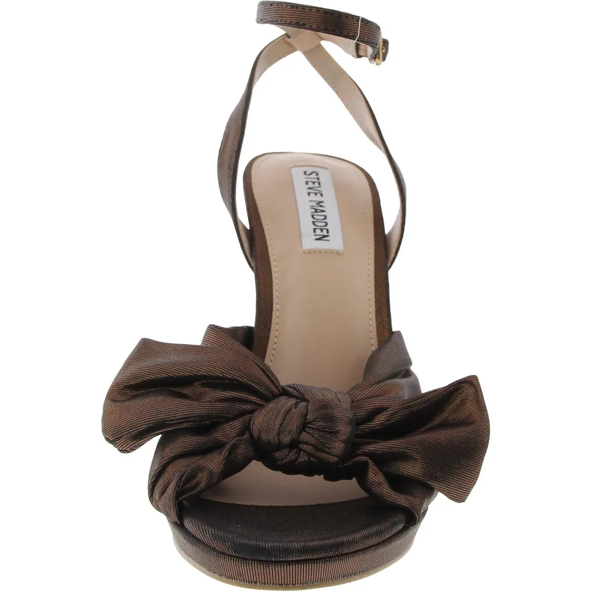 Wire Womens Bow Shimmer Ankle Strap