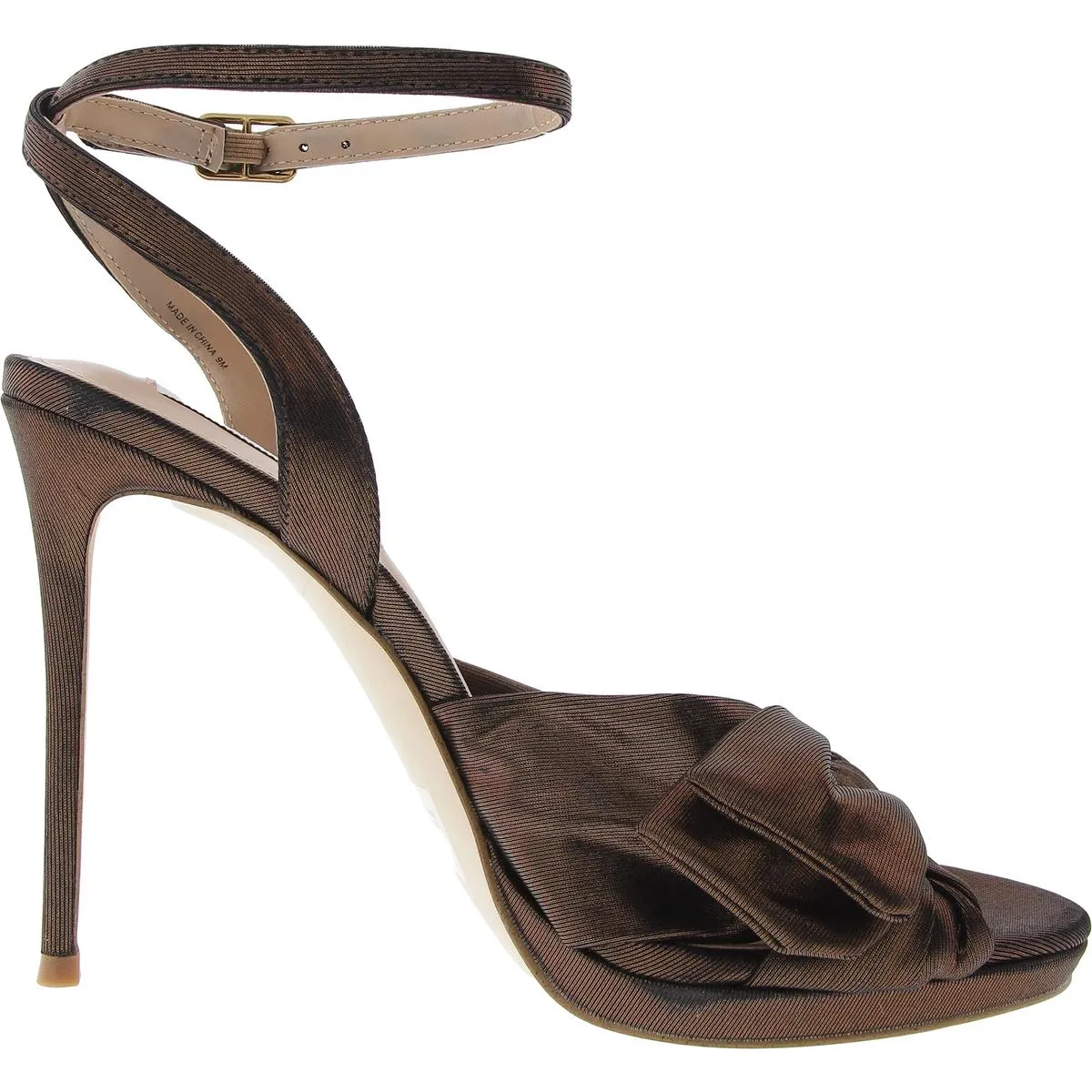 Wire Womens Bow Shimmer Ankle Strap