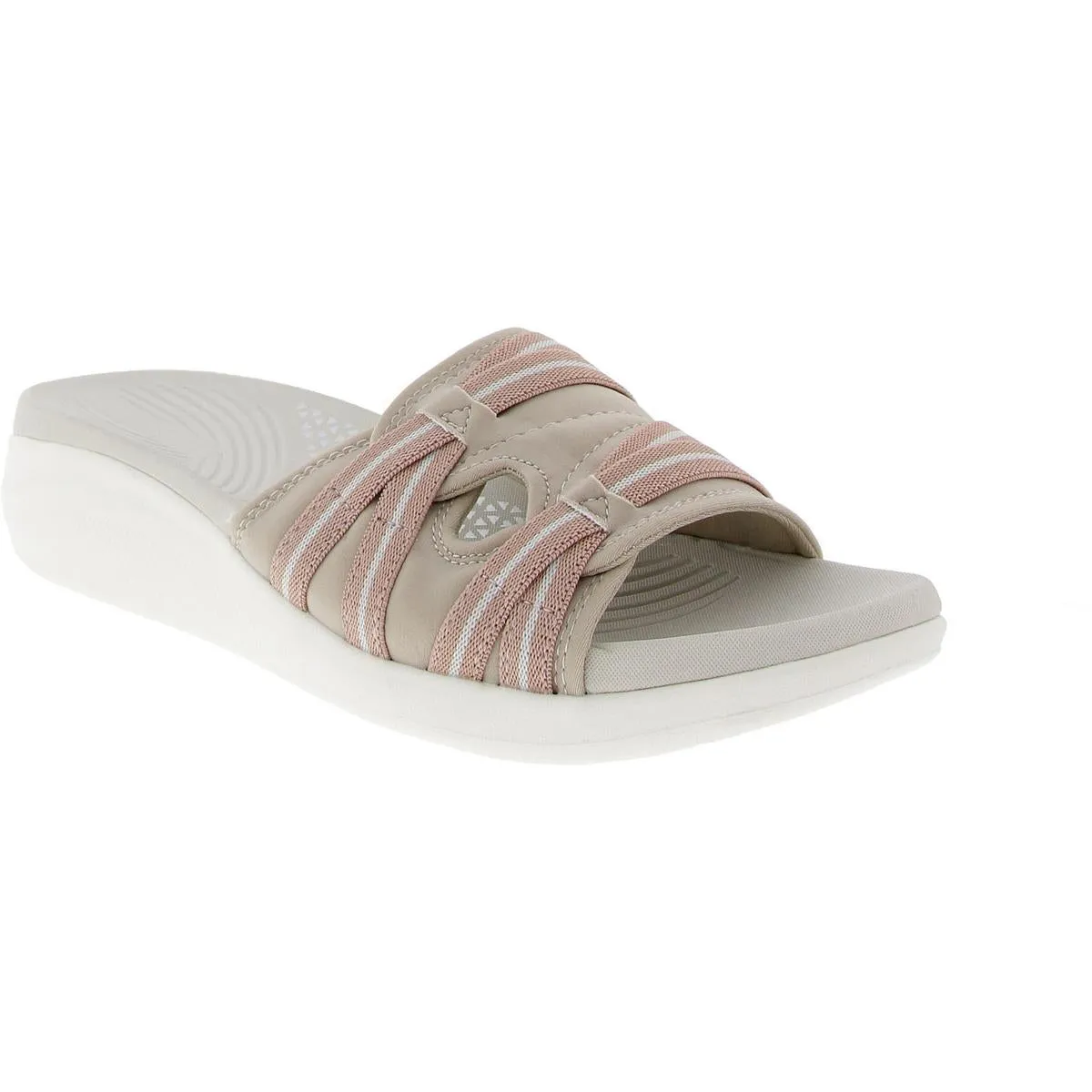 Wisher 2 Womens Strappy Manmade Slide Sandals