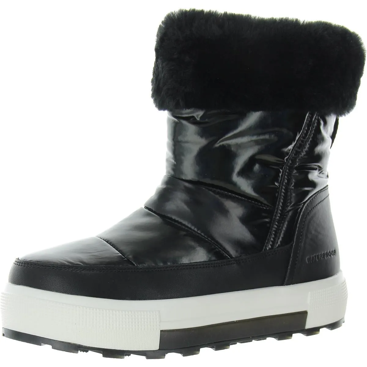 Wizard Womens Faux Leather Quilted Winter & Snow Boots