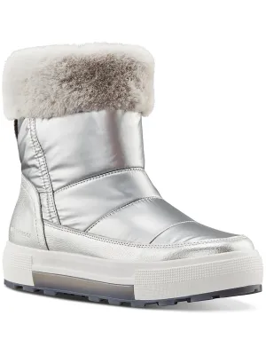 Wizard Womens Faux Leather Quilted Winter & Snow Boots