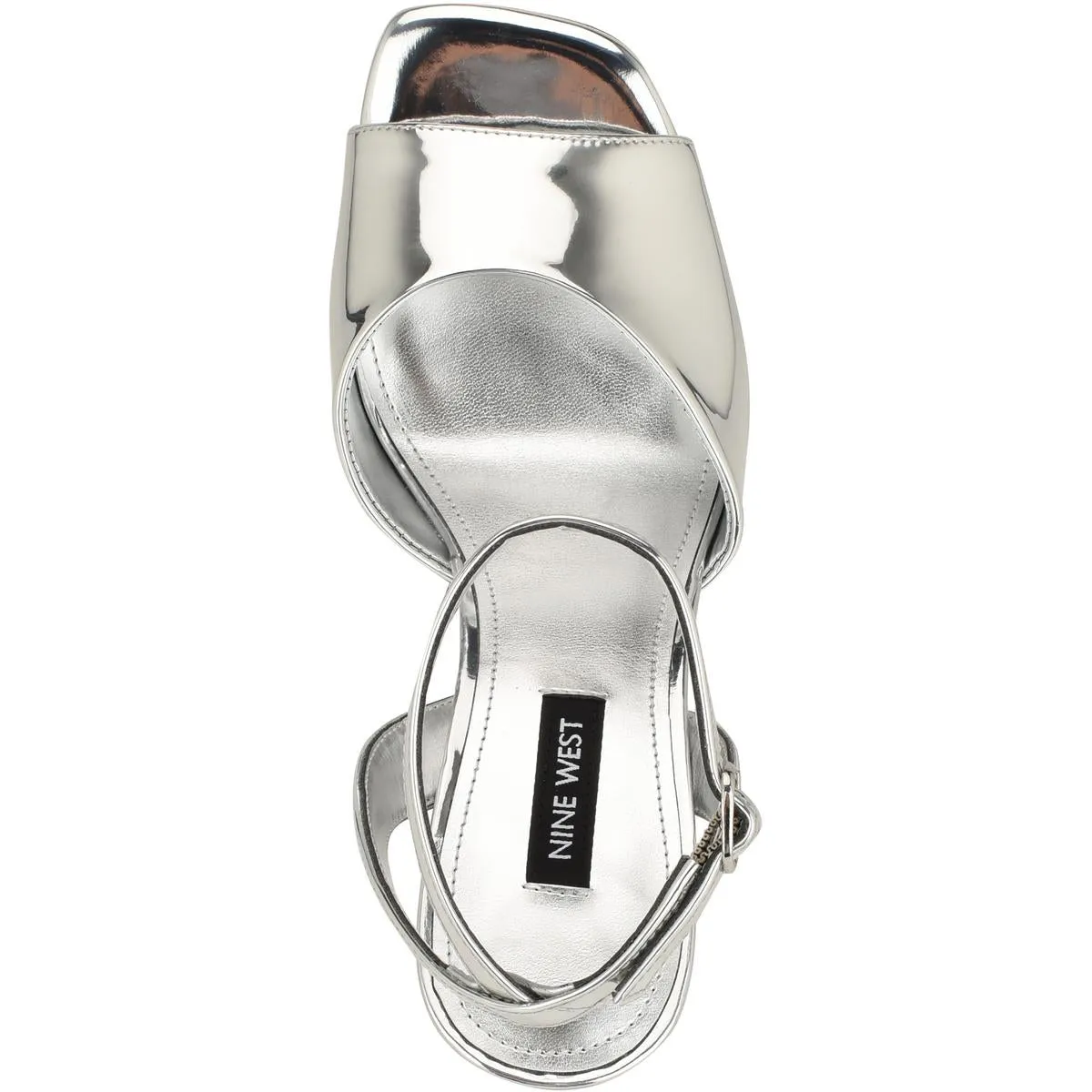 WN Platt 3 Womens Faux Leather Platform Sandals