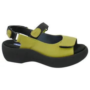 Wolky Jewel Olive Green Leather Sandal (Women's)