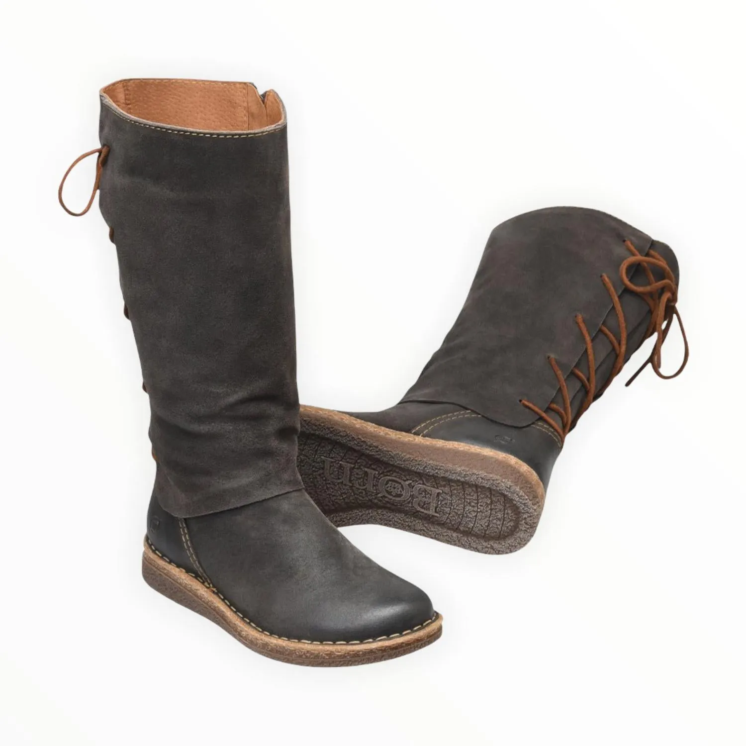 Women Sable Boots In Dark Grey