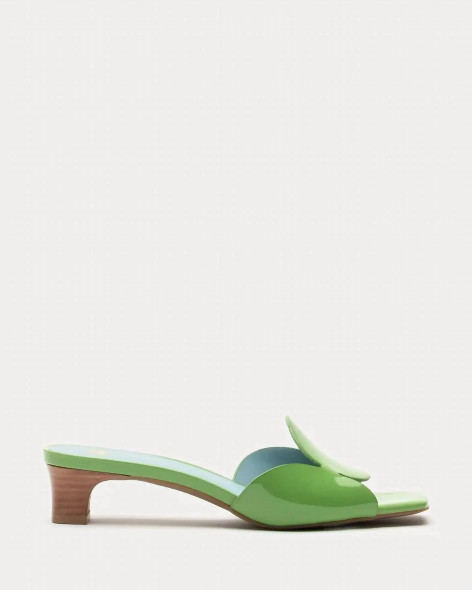 Women Sandy Circle Slide In Green