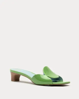 Women Sandy Circle Slide In Green