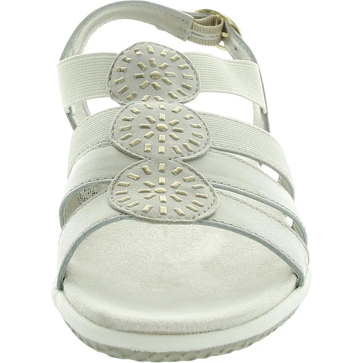 Womens Adjustable Leather Wedge Sandals