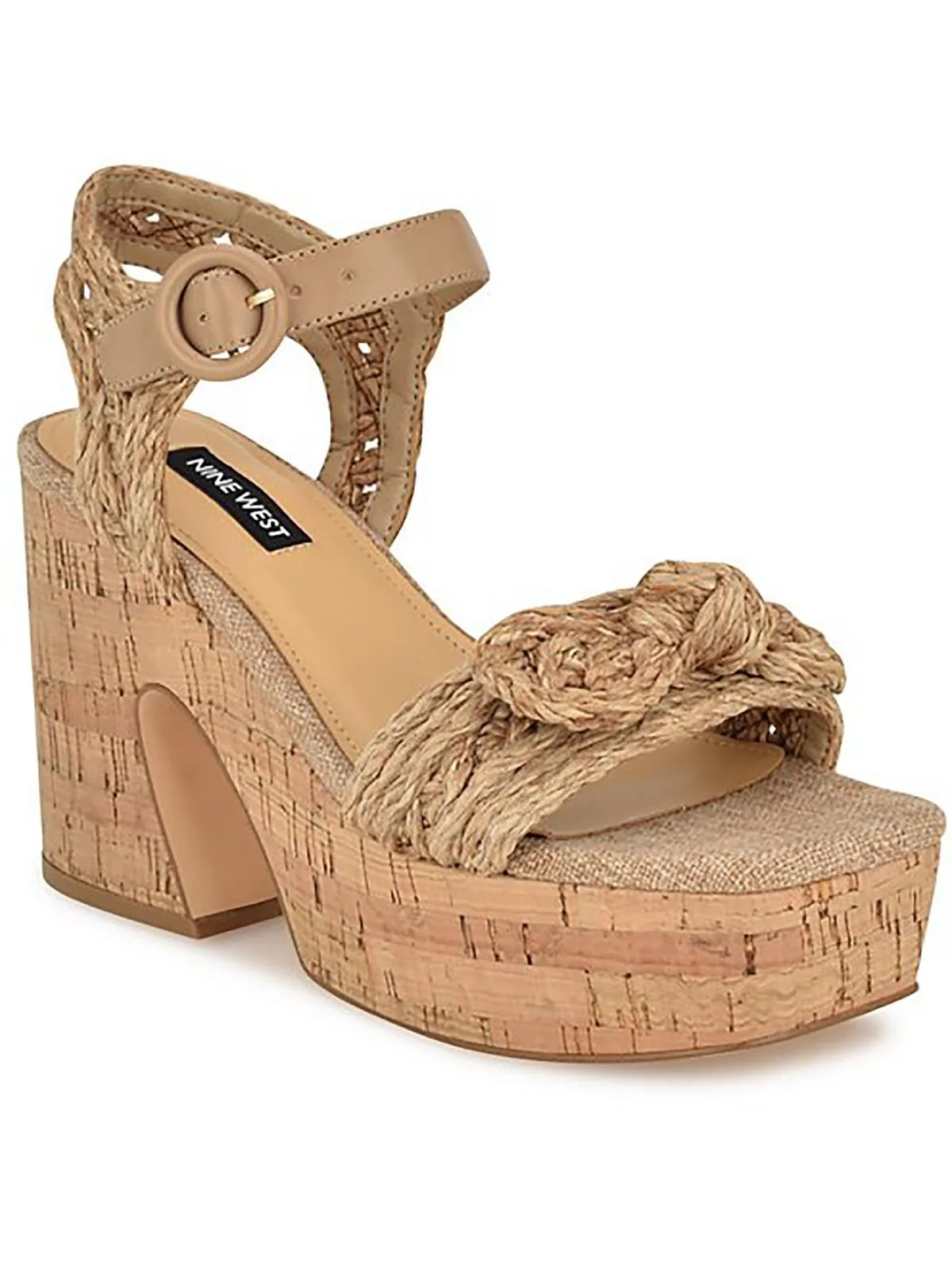 Womens Adjustbable Square Toe Block Heel