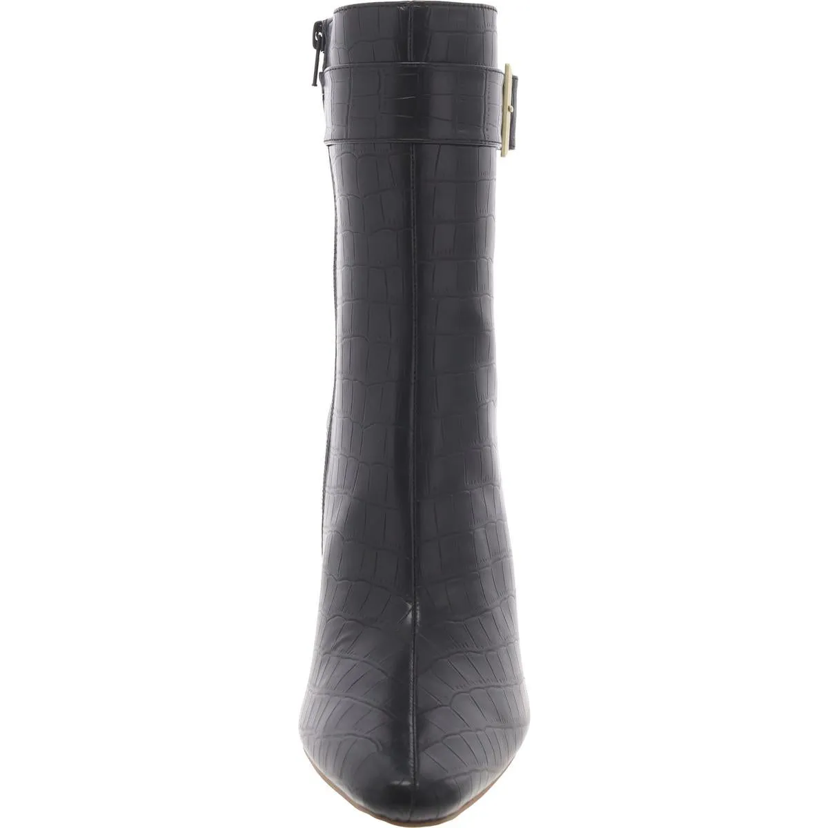 Womens Animal Print Faux Leather Ankle Boots