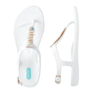 Women's Ariel T-Strap Sandals In Salt