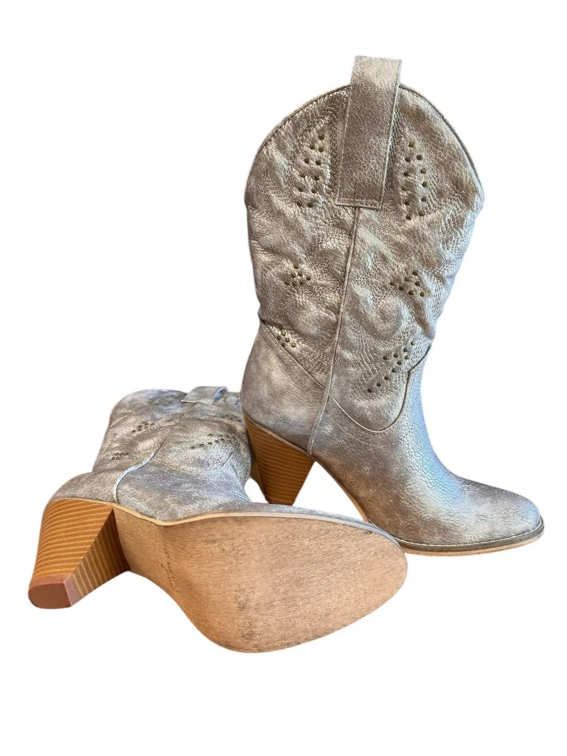 Women's Arienette Boots In Rustic Silver