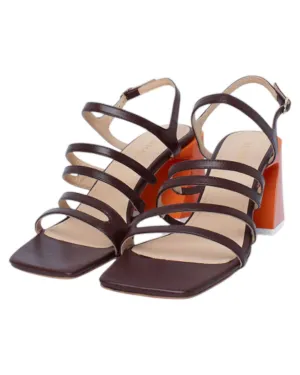 Women's Aubrey Leather Sandals In Brown