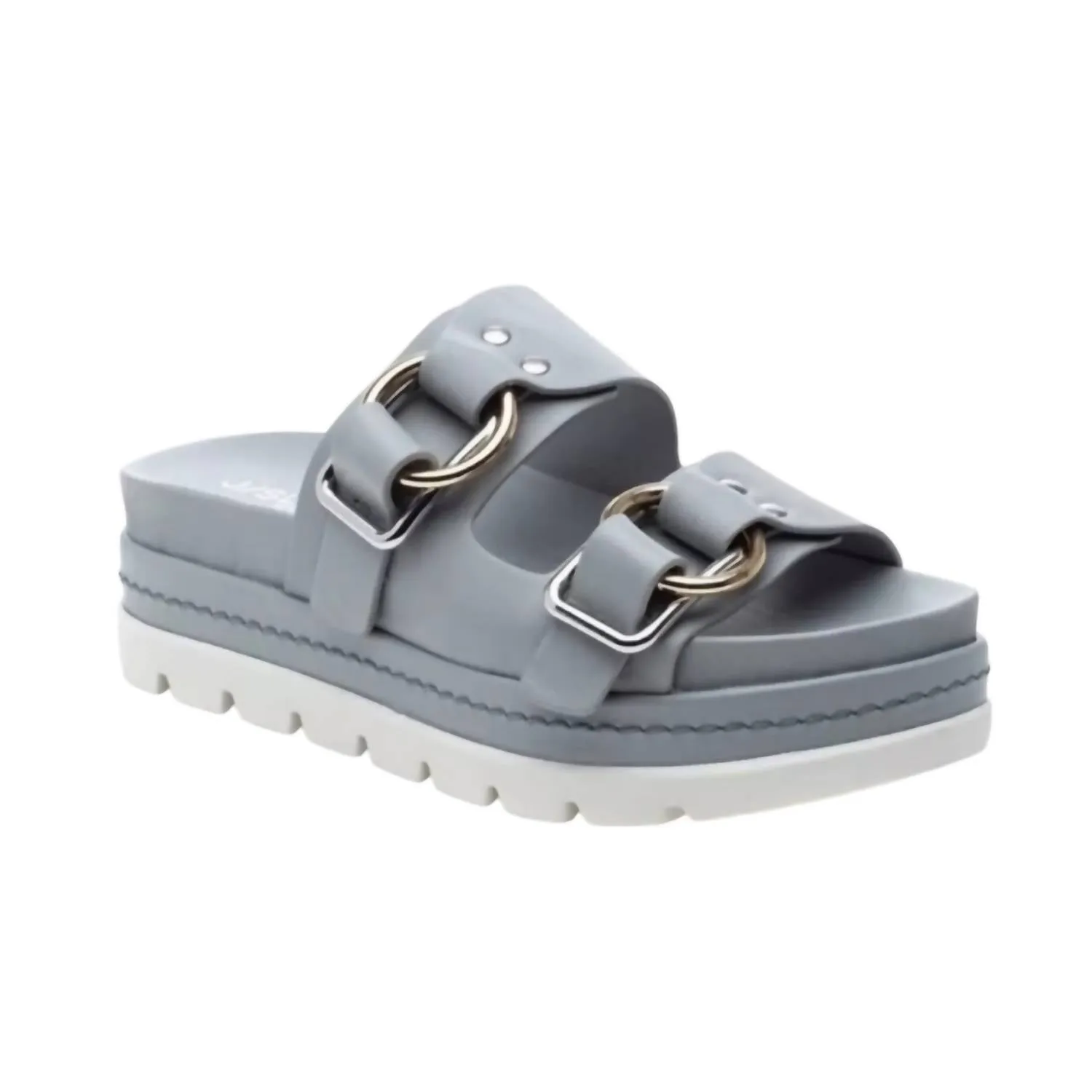 Women's Baha Sandal In Light Grey Leather