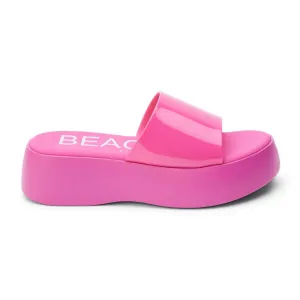 Women's Beach Solar Platform Sandal In Fuchsia