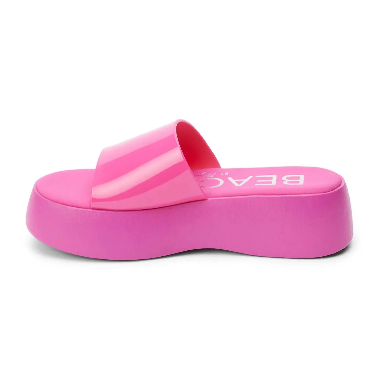 Women's Beach Solar Platform Sandal In Fuchsia