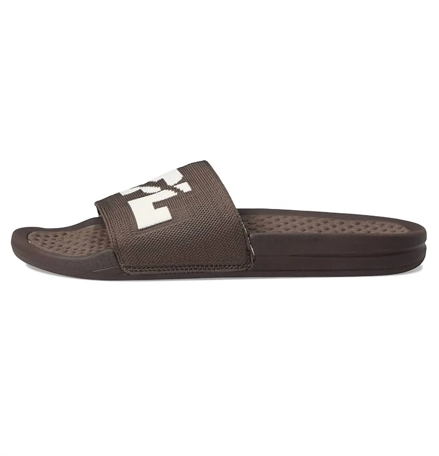Women's Big Logo Techloom Slide In Chocolate/pristine