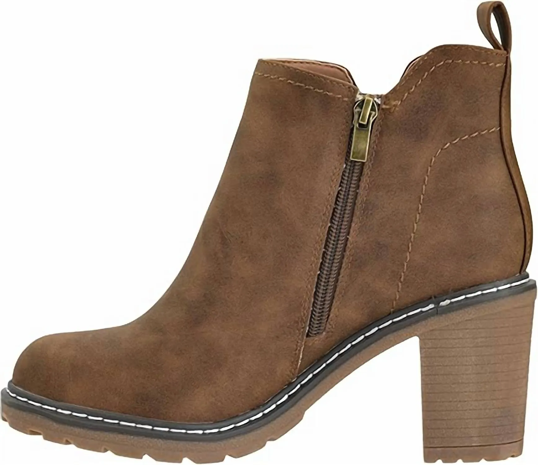 Women's Bite Me Heeled Boots In Brown