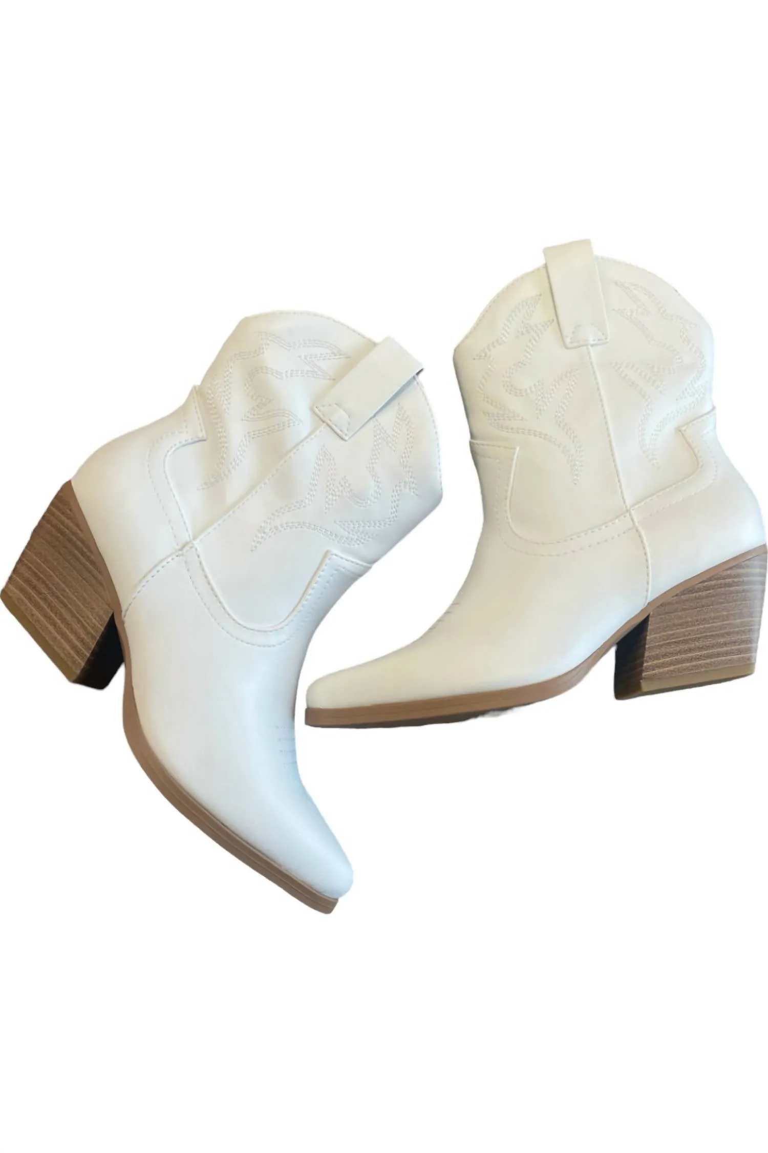 Women's Blazing Cowboy Boots In White