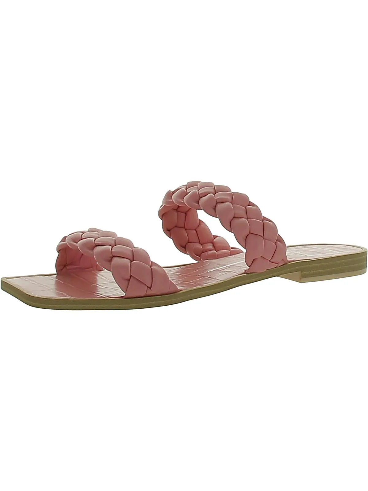 Womens Braided Slip-On Slide Sandals