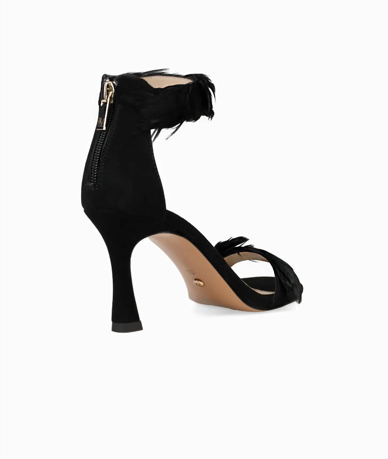 Women's Breece Mid Heel Sandals In Black Kid Suede