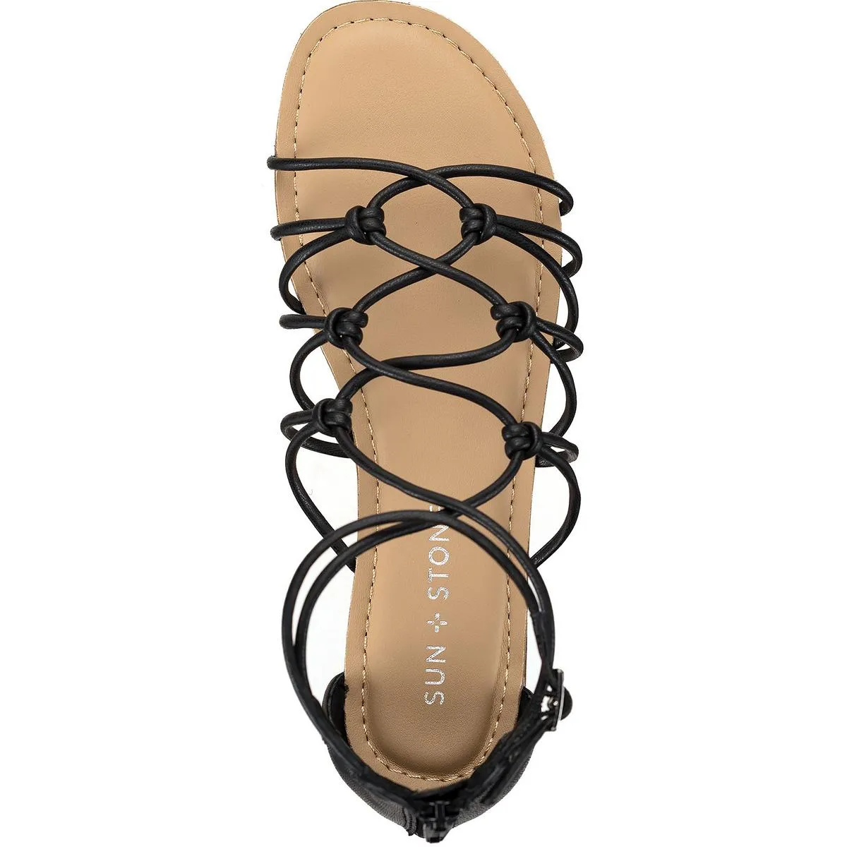 Womens Buckle Manmade Gladiator Sandals