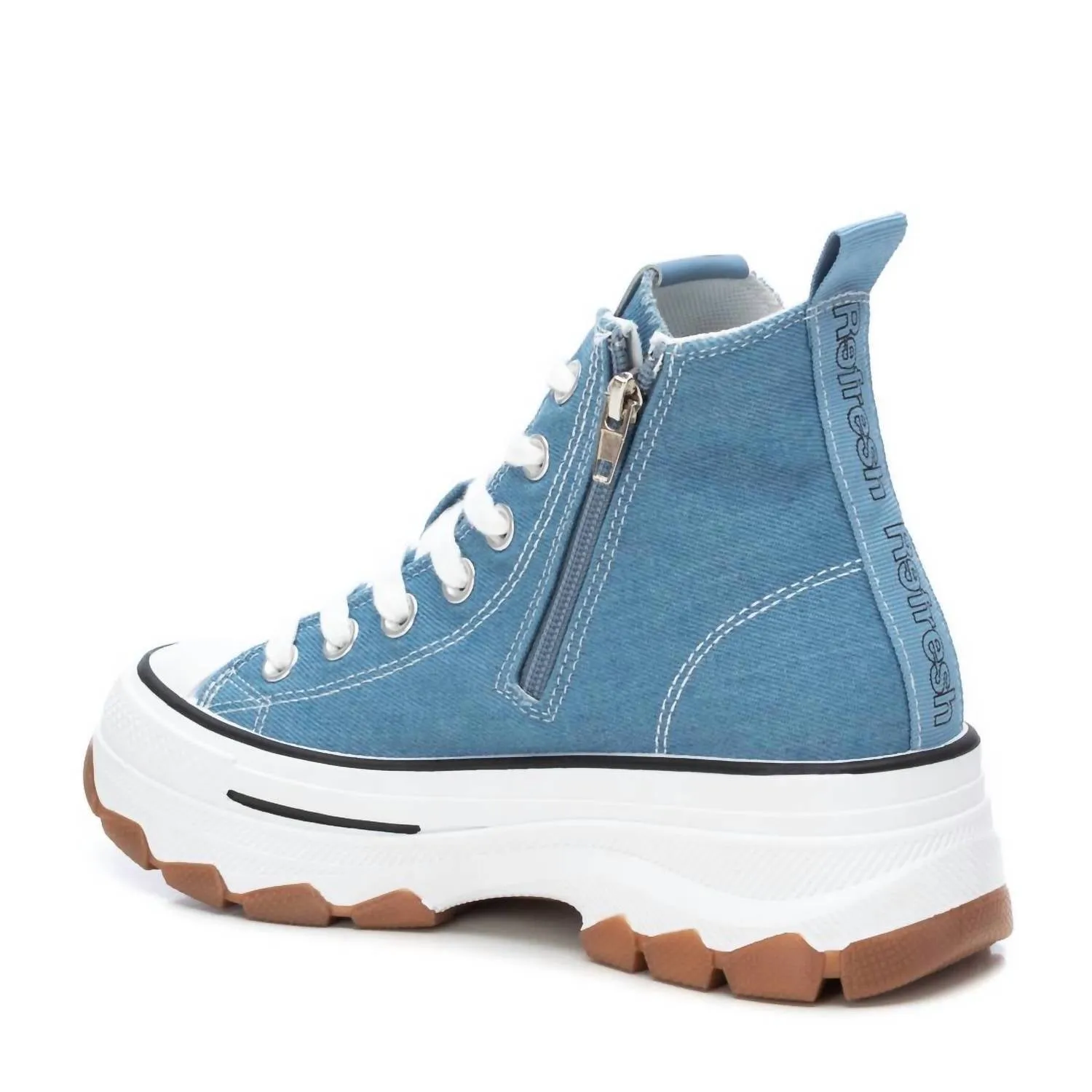 Women's Canvas Ankle Boots In Jeans