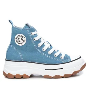 Women's Canvas Ankle Boots In Jeans