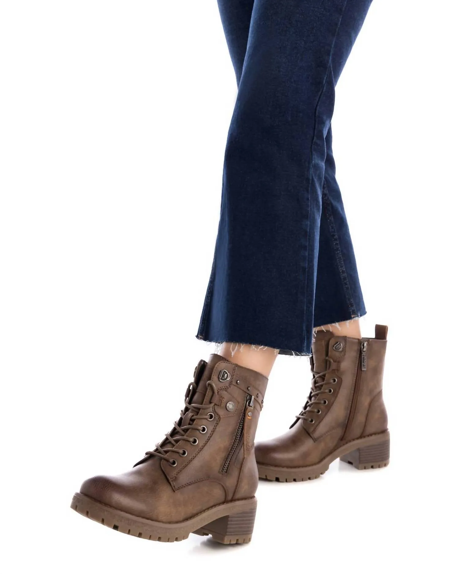 Women's Casual Ankle Booties In Camel