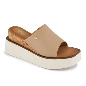 Women's Casual Wedge Platform Sandals In Nude
