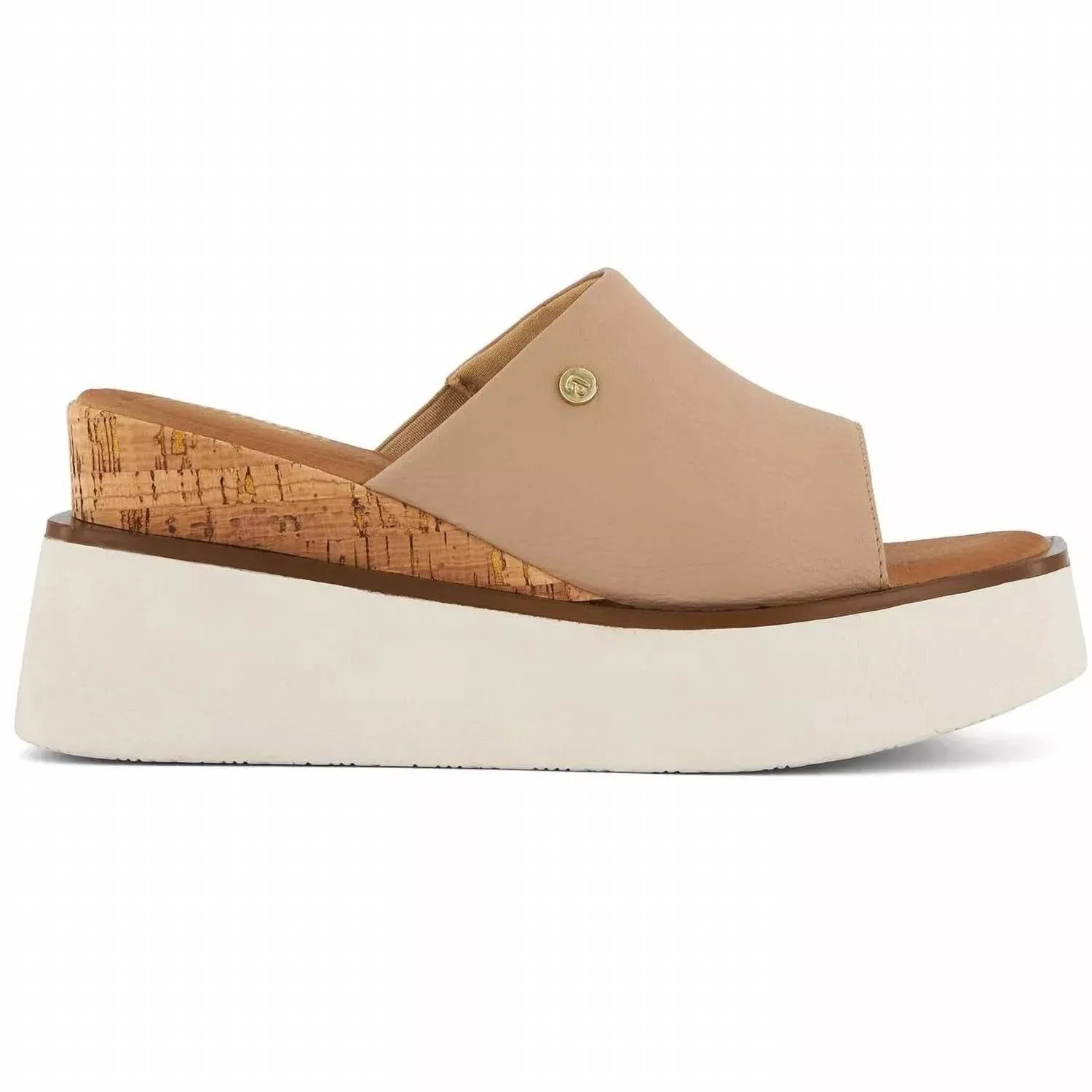 Women's Casual Wedge Platform Sandals In Nude