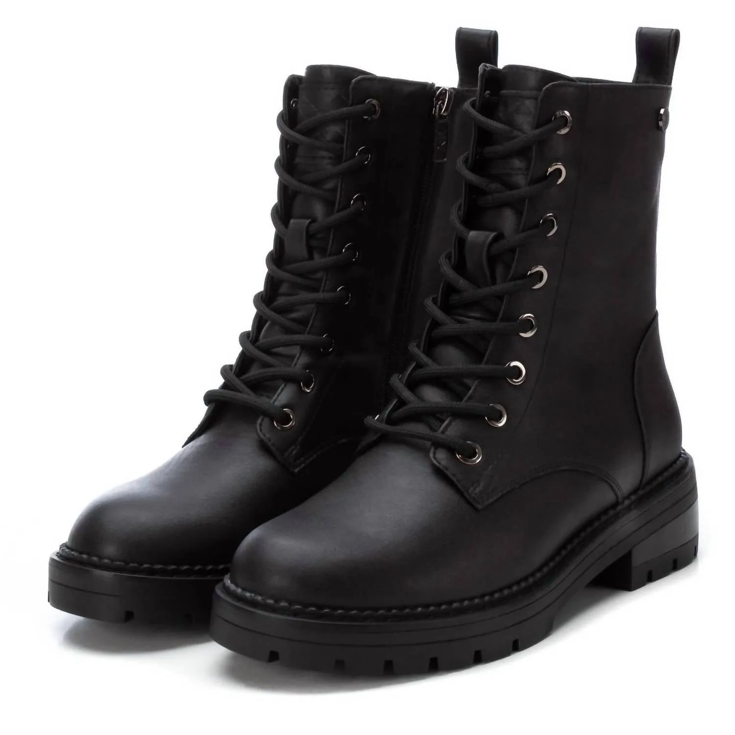 Women's Combat Booties In Black