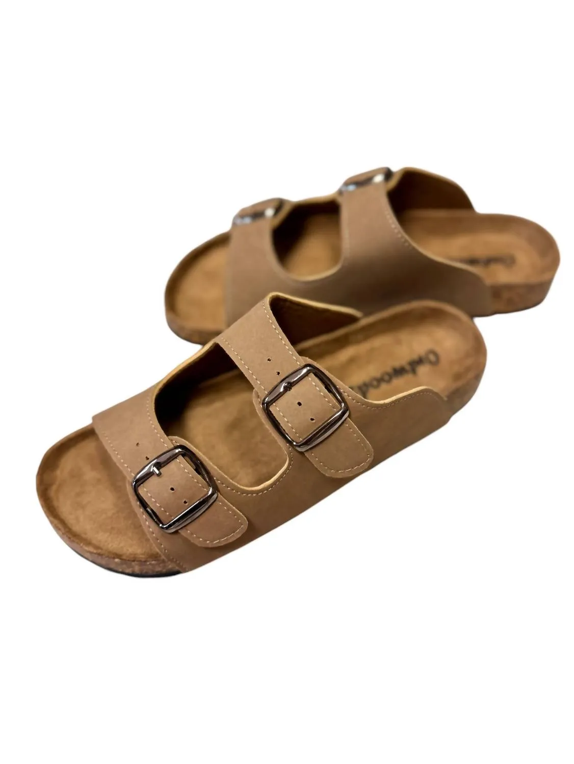Women's Cork Foot Bed Sandals In Taupe