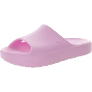Womens Cushioned Footbed Manmade Pool Slides