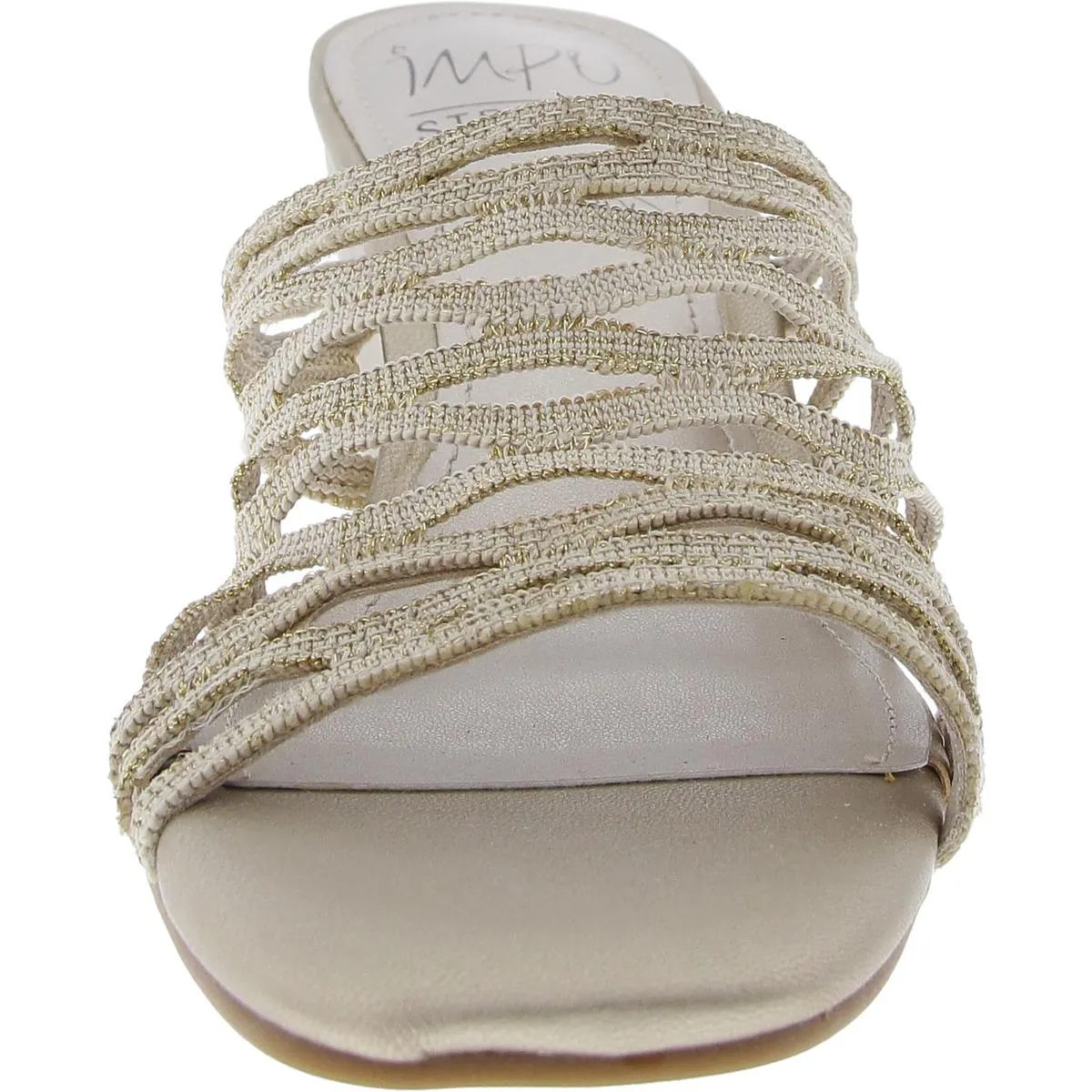 Womens Cut-Out Knit Wedge Sandals