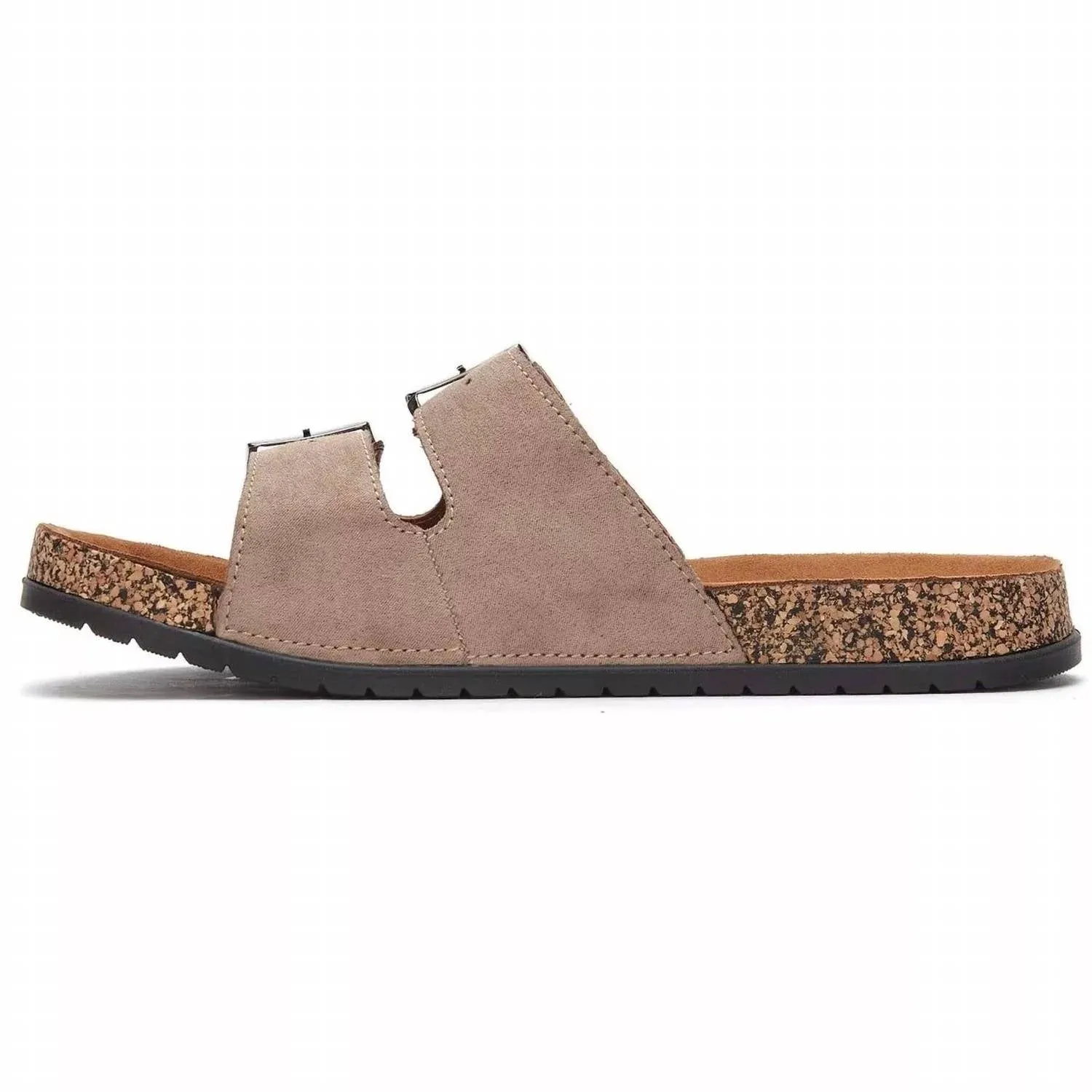 Women's Double Buckle Strap Sandals In Beige