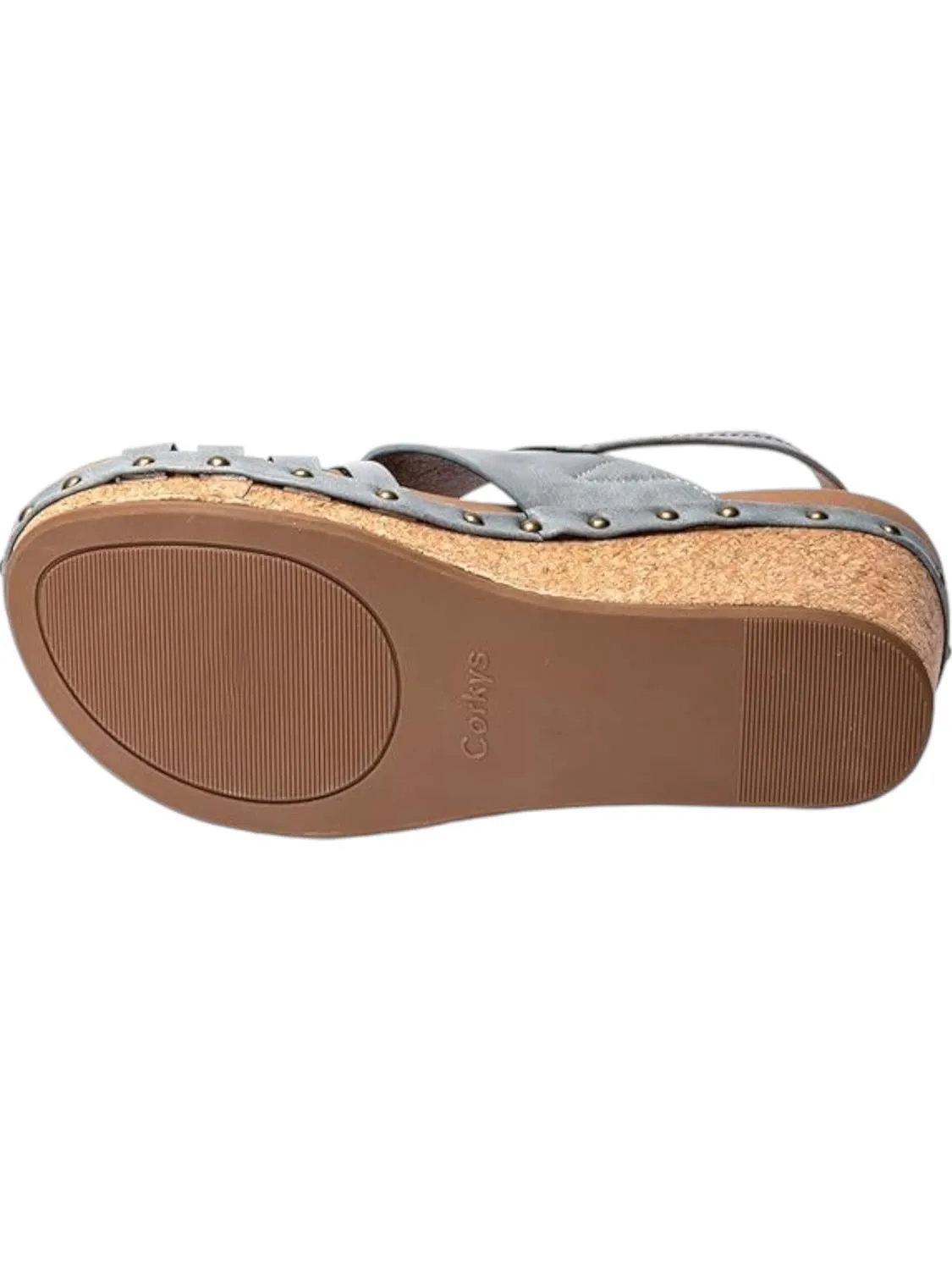 Women's Dream Weaver Wedge Sandal In Blue/clear
