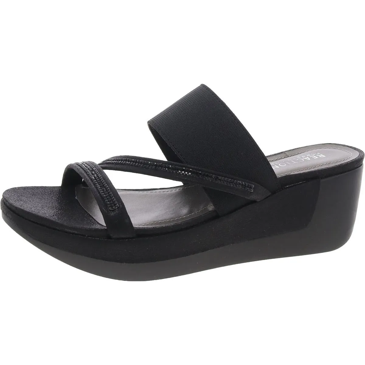 Womens Embellished Manmade Platform Sandals
